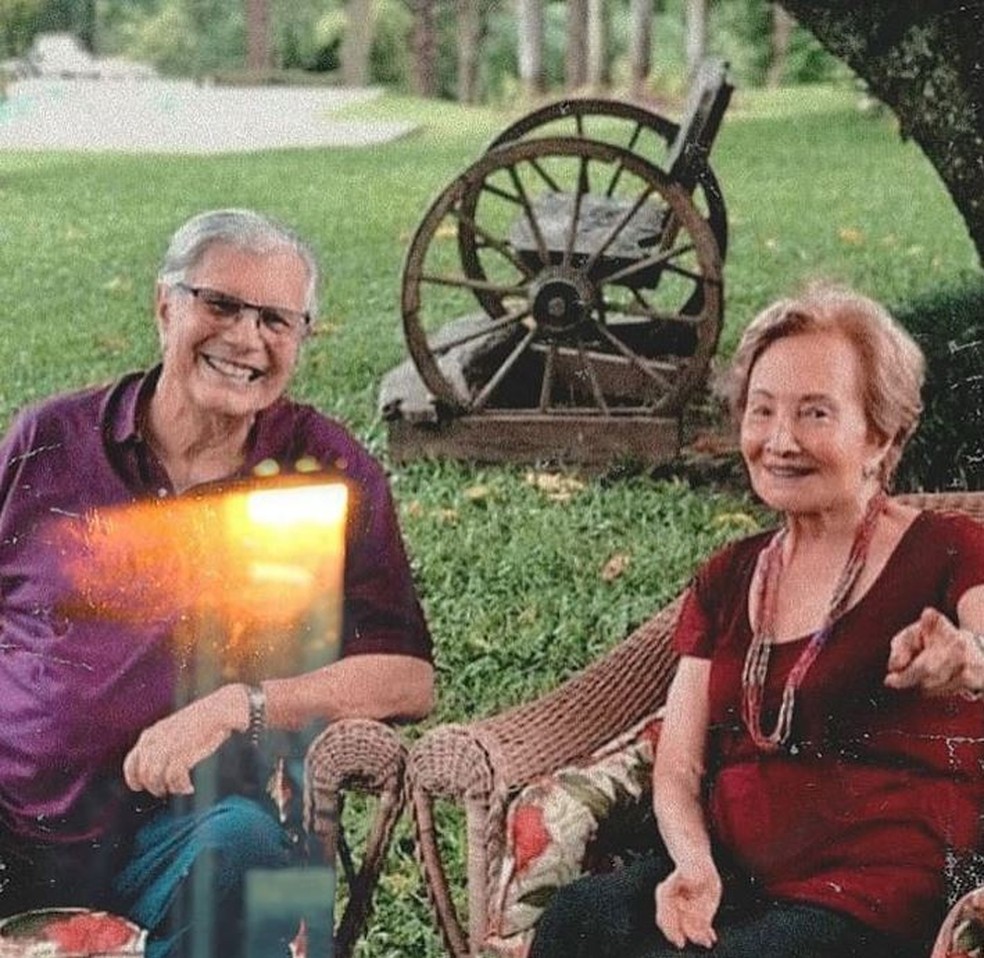 Tarcísio Meira e Glória Menezes — Foto: Reprodução Instagram