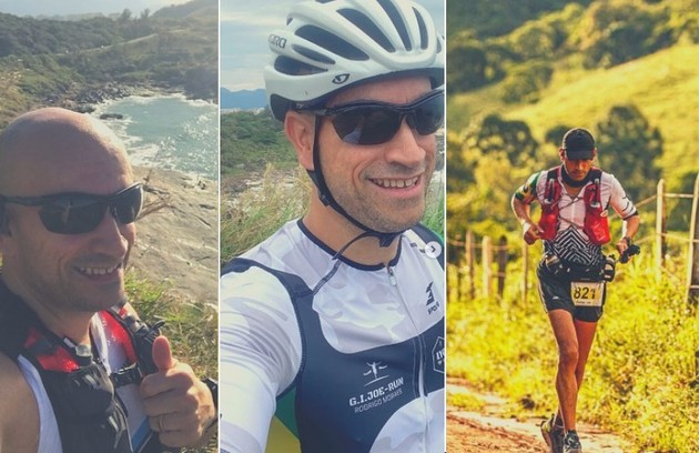 Ultramaratonista, Rodrigo Mind acumula 18,4 mil seguidores no Instagram. Ele compartilha mensagens de incentivo e mostrou o antes e o depois de emagrecer 21kg (Foto: Reprodução)