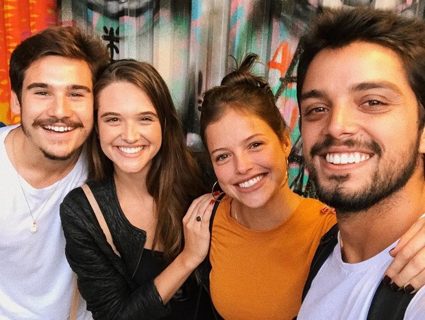 Nicolas Prattes, Juliana Paiva, Agatha Moreira e Rodrigo Simas (Foto: Reprodução/Instagram)