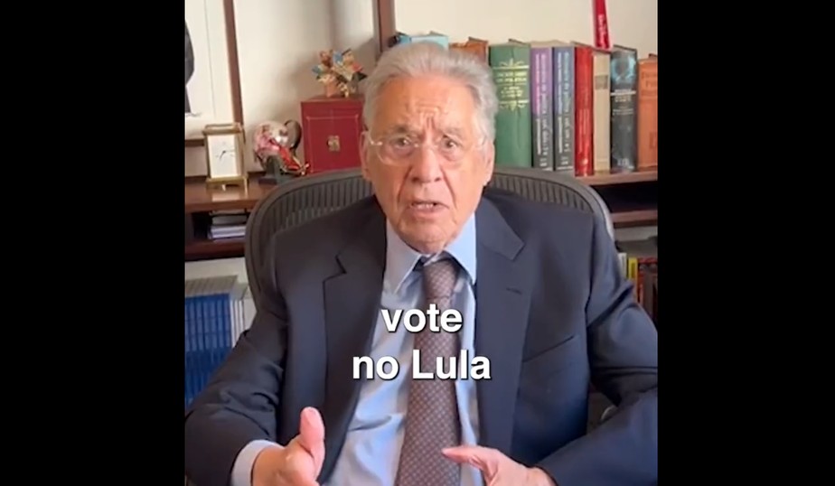 FH publica vídeo pedindo voto para o ex-presidente Lula