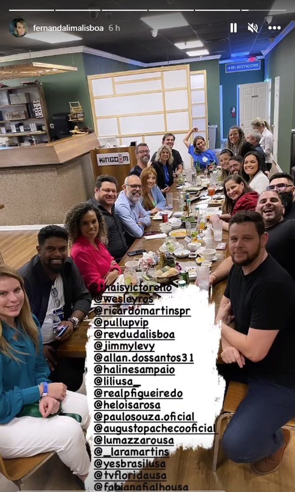 Allan dos Santos com os organizadores de evento que Bolsonaro fez discurso &mdash; Foto: Reprodu&ccedil;&atilde;o/Instagram