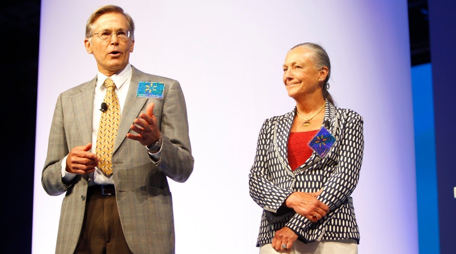Irmãos trilionários: Jim Walton e Alice Walton são dois dos três filhos de Sam Walton, fundador da Walmart, Inc. (Foto: Walmart/Flickr)