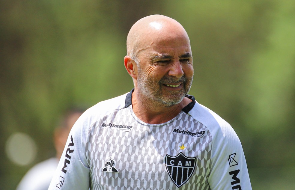 Jorge Sampaoli, t�cnico do Atl�tico-MG � Foto: Pedro Souza/Atl�tico-MG