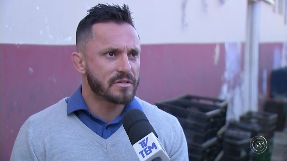Secretário de Segurança Pública de Porto Feliz, Adriel Soares, fala em formação de quadrilha (Foto: TV TEM/Reprodução)