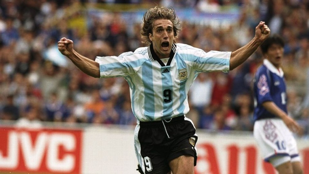 Gabriel Batistuta é um dos artilheiros da argentina em Copas do Mundo  — Foto: Getty Images
