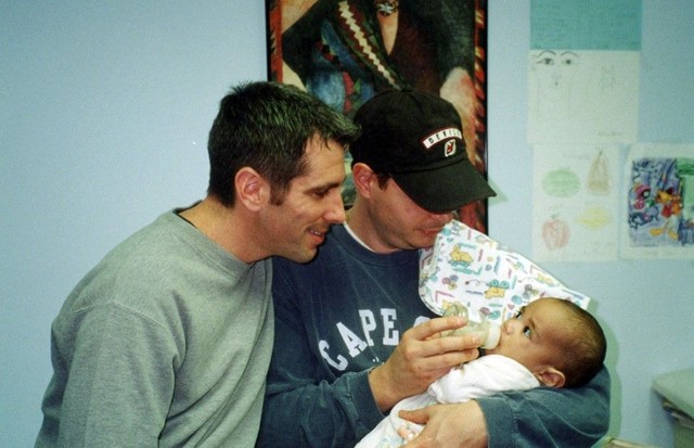 Pete, Kevin e Danny em 2001 (Foto: Reprodução/ PETE MERCURIO/ BBC)