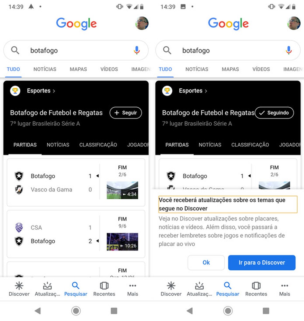 Cinco Formas De Acompanhar Futebol Pelo Google No Celular Apps Techtudo