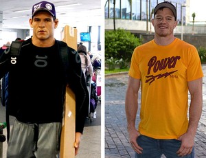 MONTAGEM - UFC Cezar Mutante e CB Dollaway (Foto: Editoria de arte)