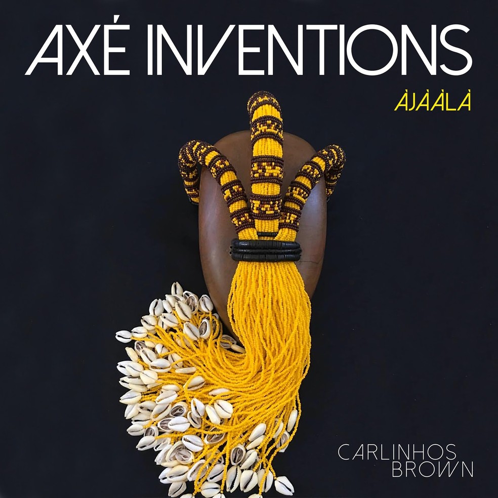 Capa do EP 'Axé inventions – Àjààlà', de Carlinhos Brown — Foto: Obra de Nádia Taquary
