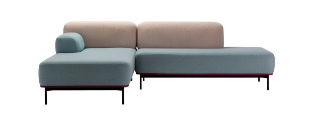 Sofá Softscape lounge, de aço, lã e náilon, 1,80 x 0,41 x 0,85m (Foto: Divulgação)