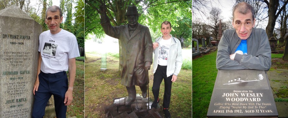 Homem já visitou túmulos de Franz Kafka, Winston Churchill e John Wesley Woodward