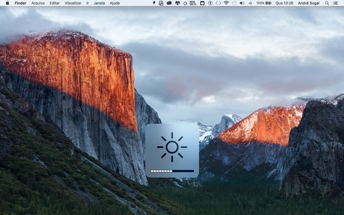 Veja como ajustar manualmente e automaticamente o brilho de tela do seu Mac (Foto: Reprodução/André Sugai)