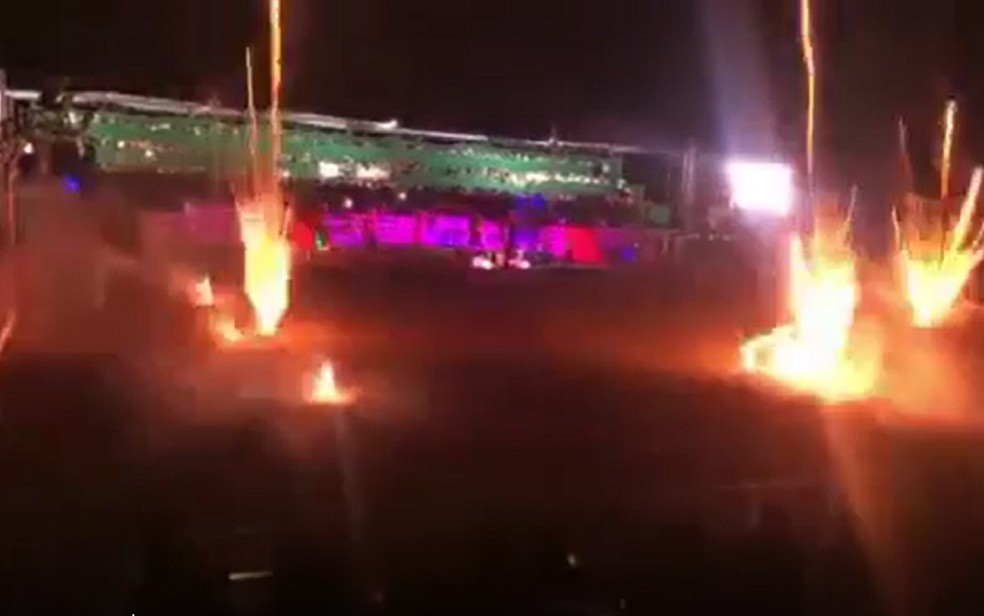 Fogos de artifício atingem adolescente em São Luís de Montes Belos, Goiás — Foto: Reprodução/Arquivo Pessoal