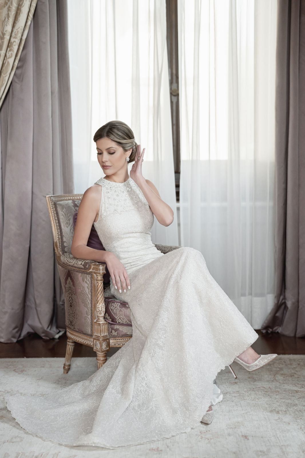 Lala Rouge se casa na Itália com vestido produzido pela marca de alta costuma Valentino (Foto: David Bastianoni)