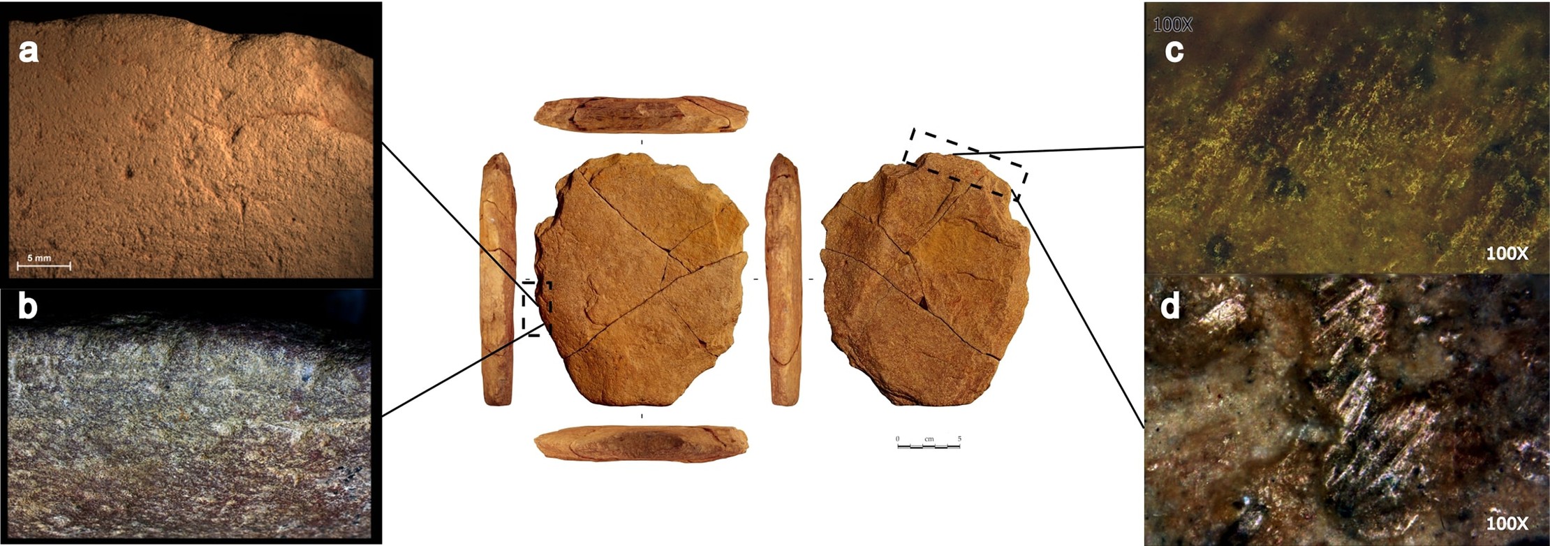 Una herramienta de piedra de 24.000 años de antigüedad encontrada en Vale da Pedra Furada, Piauí (Foto: Eric Buda et al.)