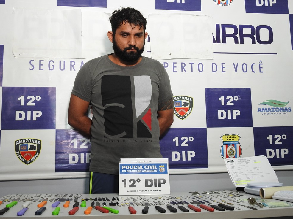 Adriano Costa fugiu do Pará em 2014 e teria cometido vários crimes em Manaus (Foto: Adneison Severiano/G1 AM)
