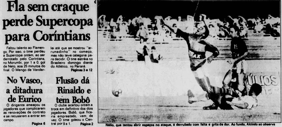 Fla sem craque: o diagnóstico da derrota na Supercopa — Foto: Reprodução / Jornal dos Sports