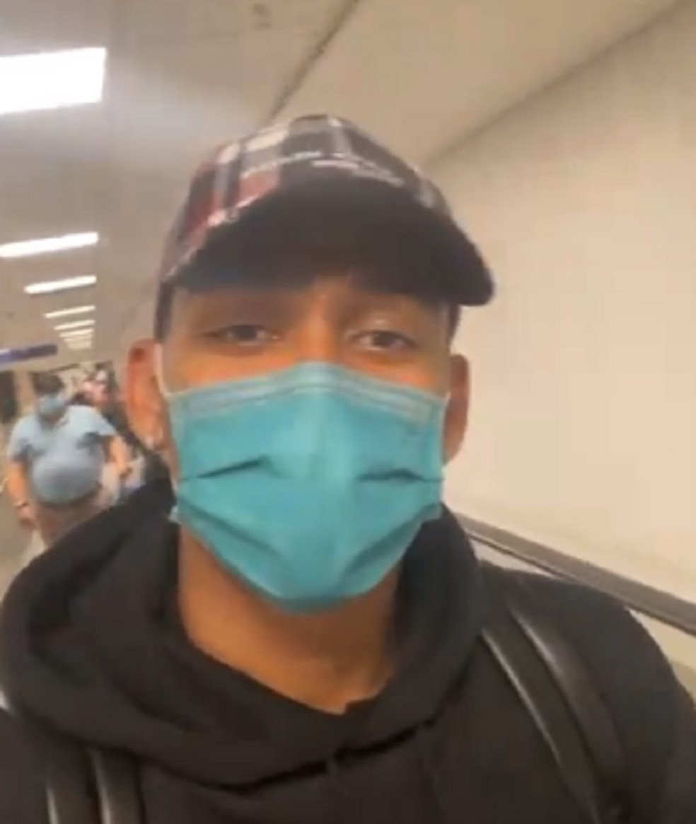 Guilherme Smith chegando no Rio de Janeiro  — Foto: Redes Sociais/Reprodução
