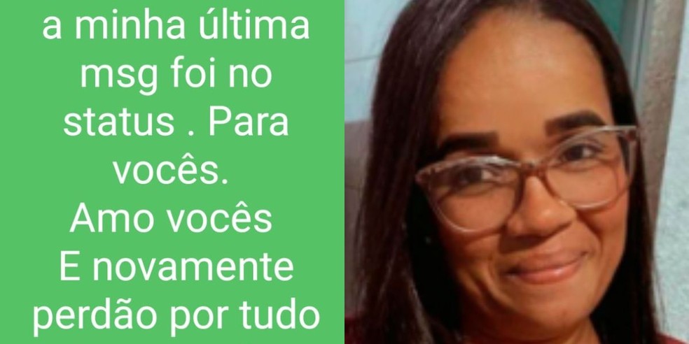 Mulher deixou mensagem de despedida para a família no litoral de São Paulo e foi encontrada em hospital na capital paulista — Foto: Reprodução/Redes Sociais