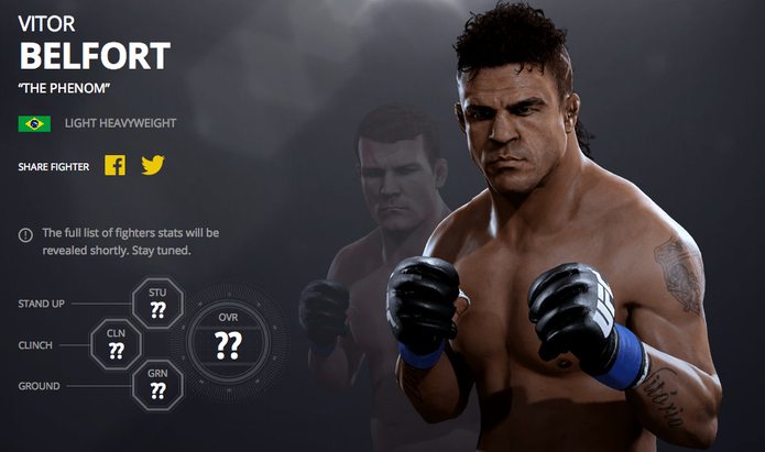 Confira o visual dos principais lutadores brasileiros em EA Sports UFC 2 (Foto: Divulgação/EA)