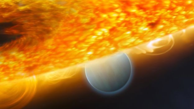 BBC - O HD189733b, eclipsado por sua estrela, é candidato a ter o clima mais extremo conhecido em qualquer planeta (Foto: Getty Images via BBC News)