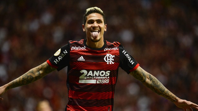 Flamengo x Juventude: Pedro comemora seu gol no Mané Garrincha
