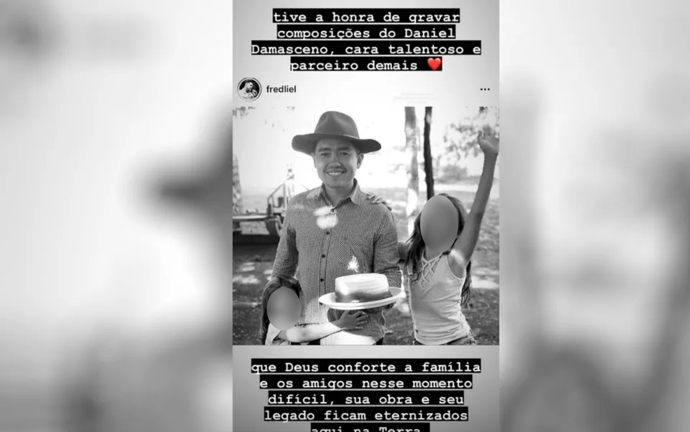 Luan Santana lamenta morte de Daniel em post — Foto: Reprodução/Instagram