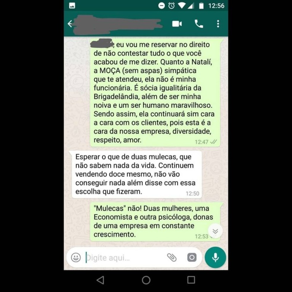 Cliente reclamou por ser atendida por homossexual em Resende (Foto: DivulgaÃ§Ã£o/Redes Sociais)