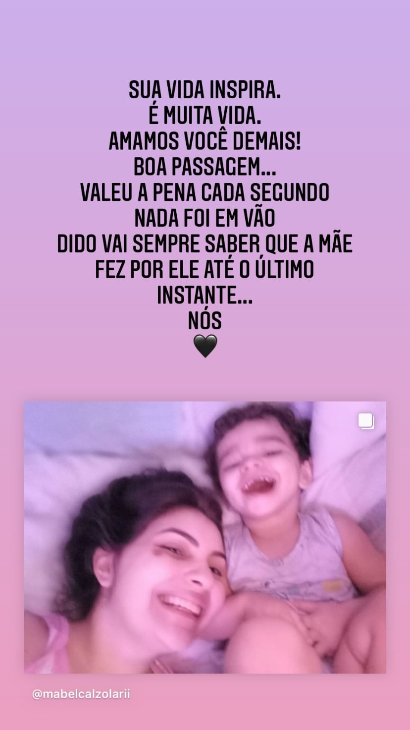 Ex João Fernandes mostra momentos com Mabel Calzolari, com quem teve um filho (Foto: Reprodução/Instagram)