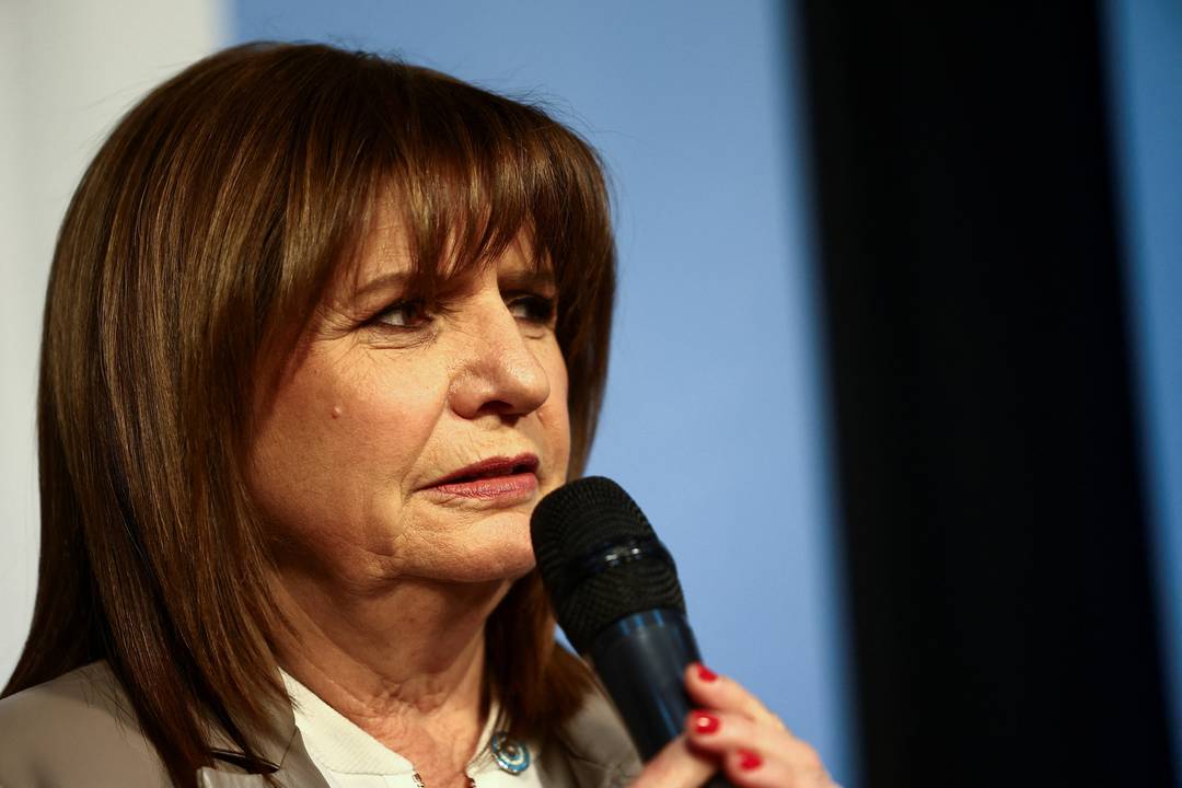 Patricia Bullrich durante evento em Buenos Aires em 7 de agosto de 2023