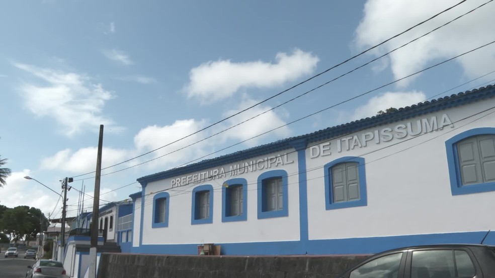 Prefeitura de Itapissuma, cidade localizada no Grande Recife &mdash; Foto: Reprodu&ccedil;&atilde;o/TV Globo
