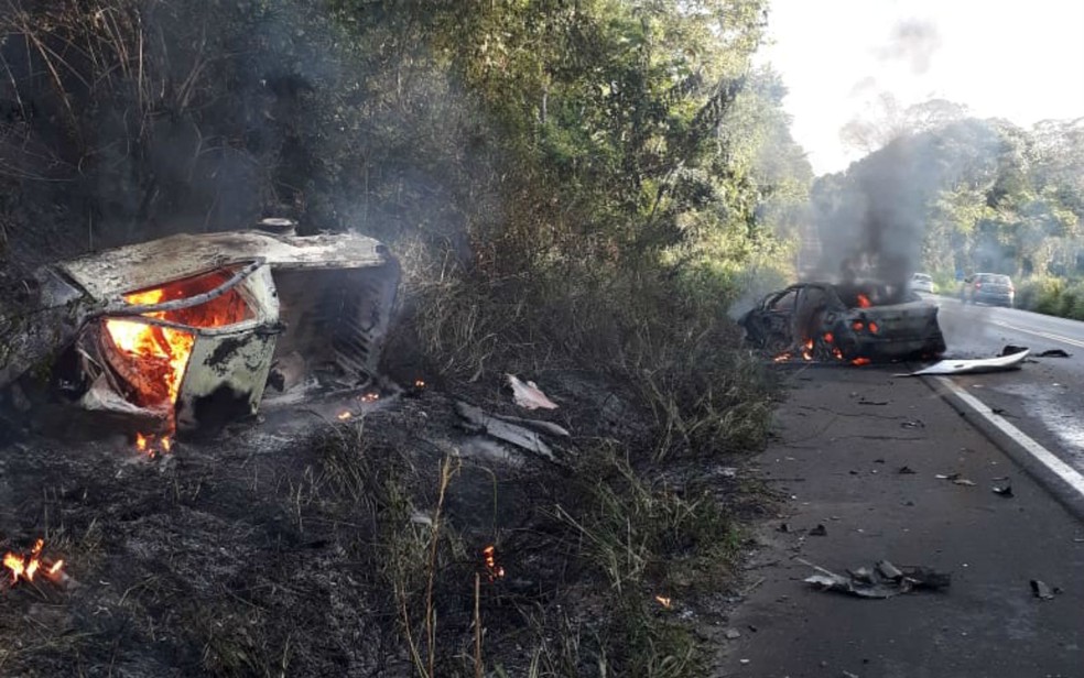 Vítimas ainda não foram identificadas — Foto: Divulgação/Polícia Militar
