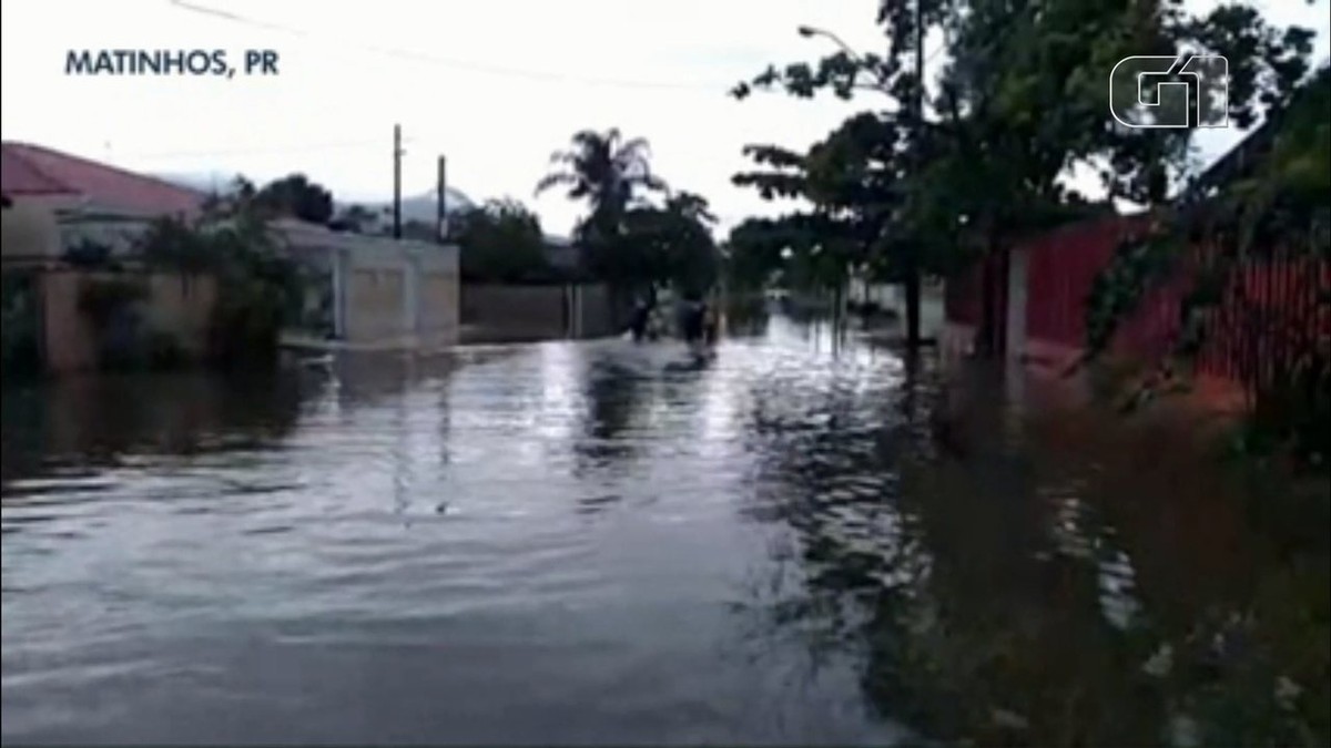 Chuva Causa Alagamentos Em Ruas E Casas No Litoral Do Paraná Paraná G1