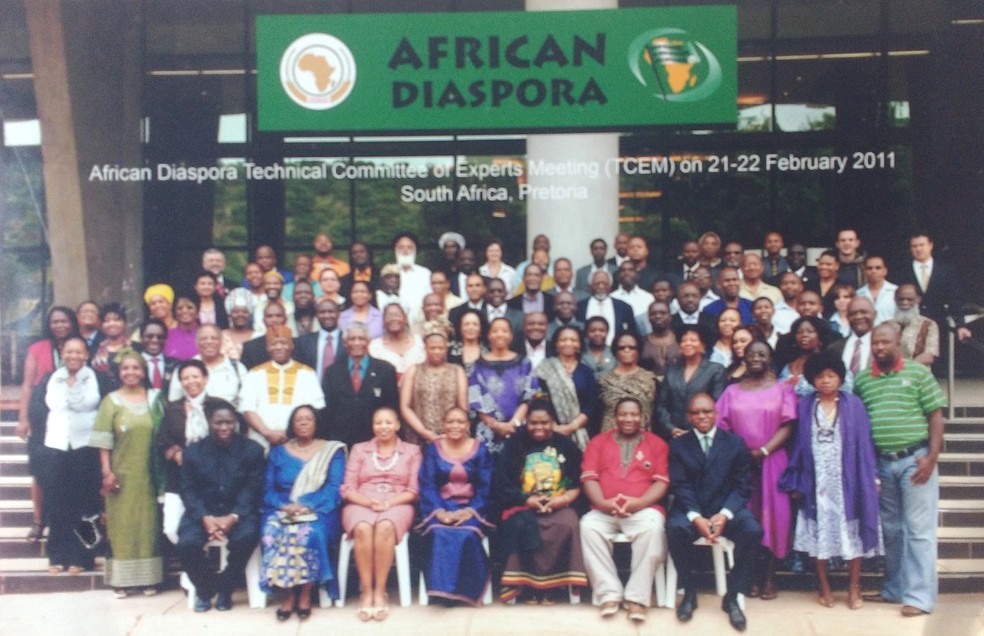 African Diaspora Technical Committee of Experts Meeting (TCEM) - Reunião do Comitê Técnico de Peritos da Diáspora Africana, livre tradução do inglês - em fevereiro de 2011 em Pretoria, capital da África do Sul. (Foto: Zélia Amador - Arquivo Pessoal)