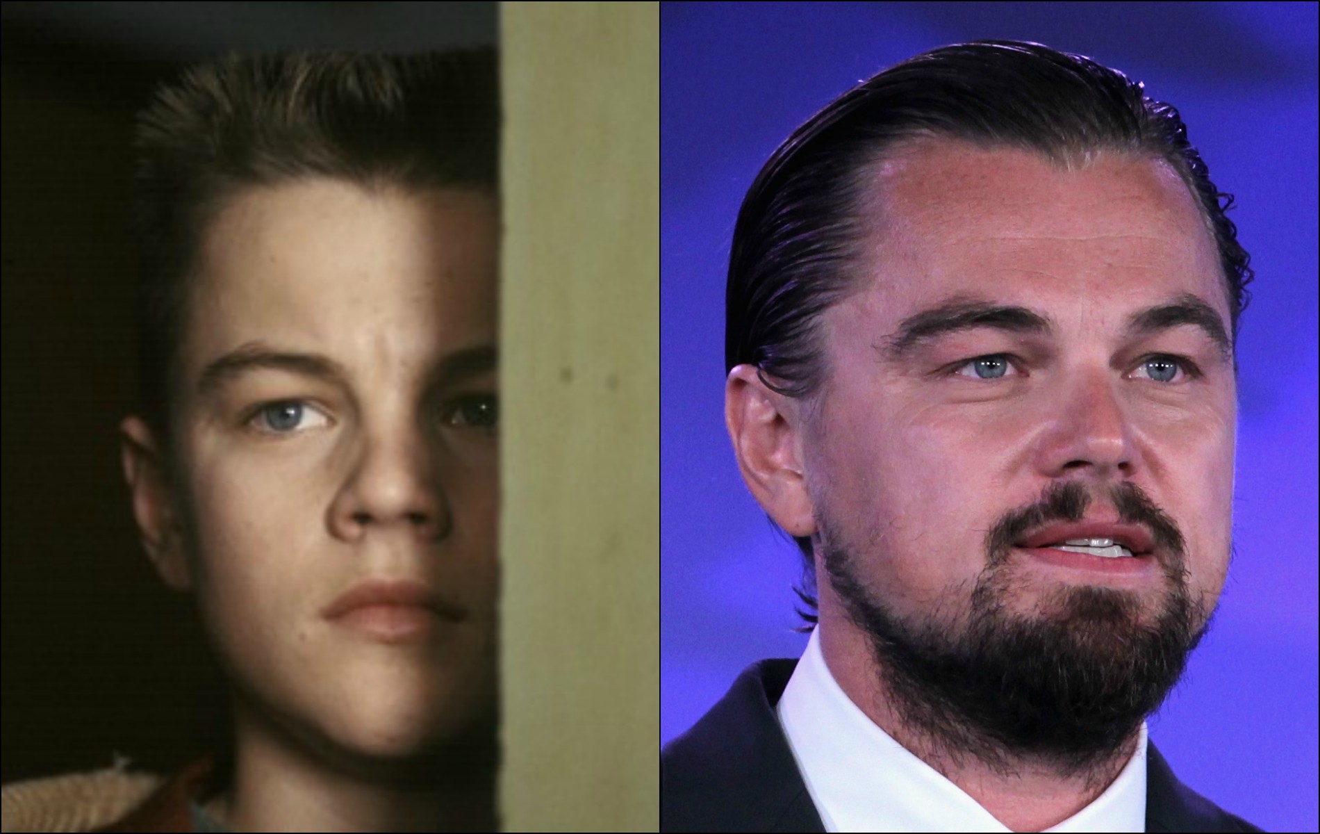 Foi o longa-metragem 'O Despertar de Um Homem' (1993) que Leonardo DiCaprio alcançou o estrelato. O ator tinha 18 anos à época em que gravou o filme e agora tem 39. (Foto: Getty Images)
