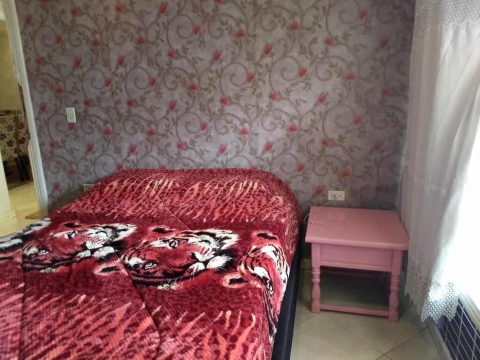 Quarto do casal Brittes em São José dos Pinhais — Foto: Reprodução/RPC