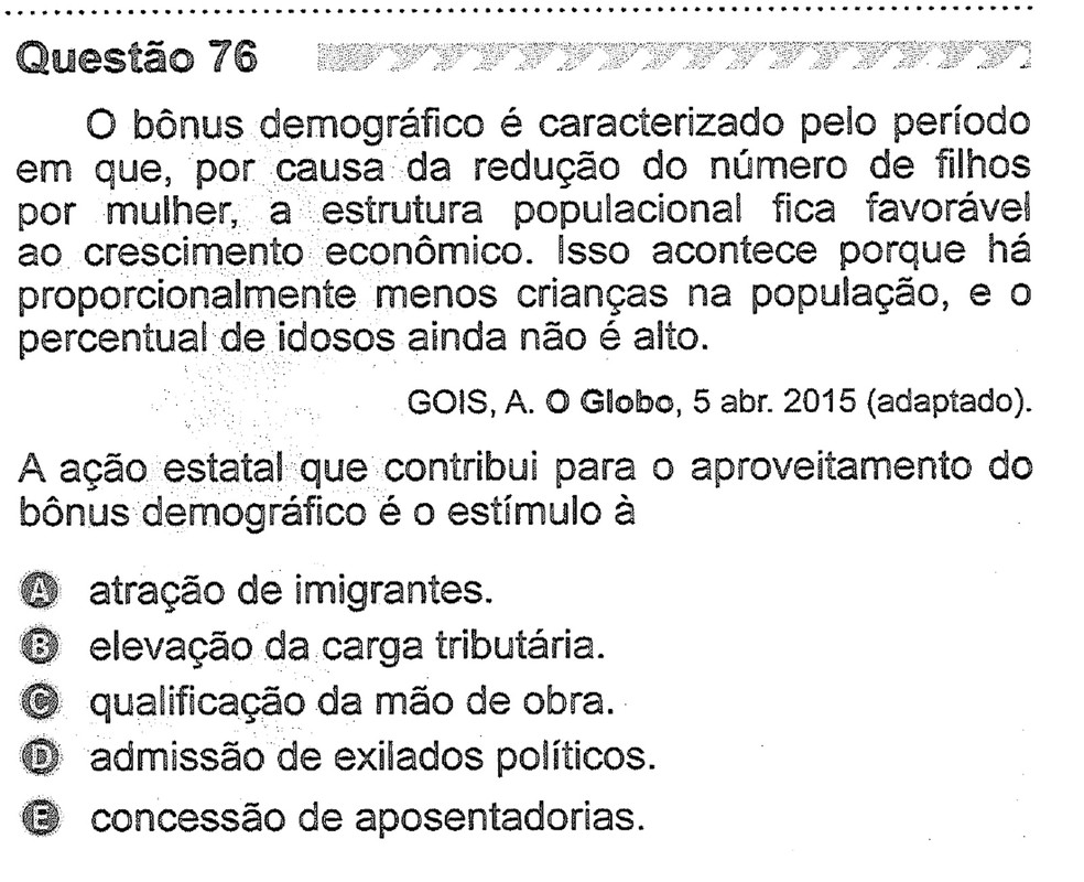 Enem 2019: veja as questões da prova do primeiro dia e ...