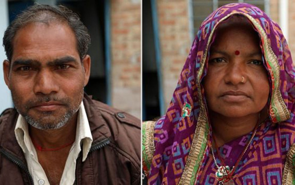Ganesh e Sita encontraram um marido para sua filha a 200 km de casa (Foto: Peter Leng/Neha Sharma/BBC)