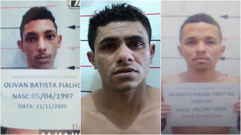 Olivan Batista Fialho, Reinaldo Fernandes de Oliveira e Renato David Freitas Santos — Foto: Divulgação/Seciju