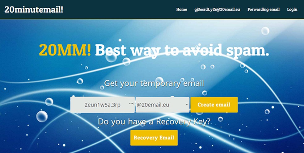 20 Minute Mail Gmail