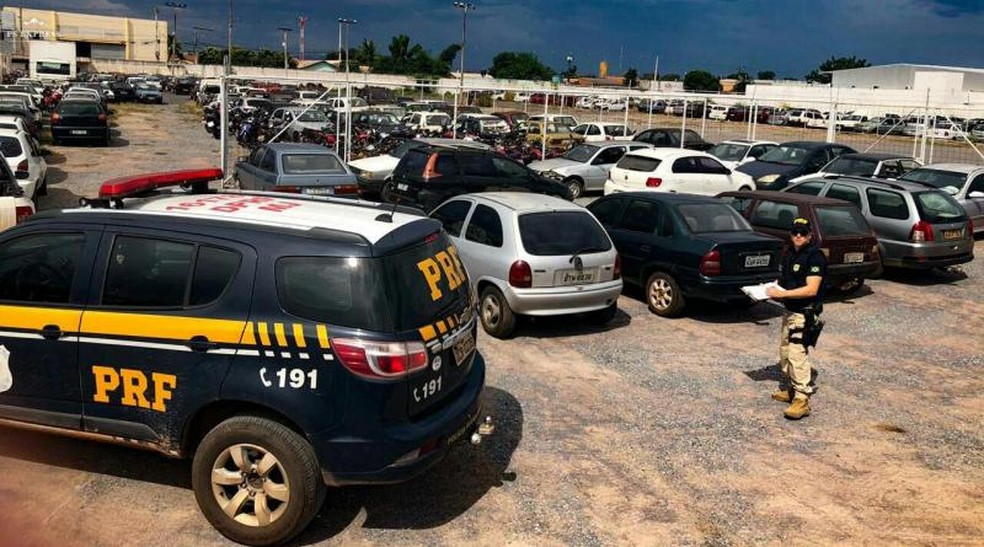 Veículos apreendidos pela PRF serão leiloados em MT — Foto: PRF/Assessoria
