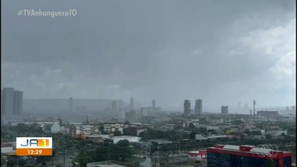 Chuva forte atinge Palmas no início da tarde desta terça (28)