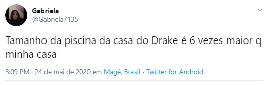 Drake mostra pela primeira vez piscina gigante de sua mansão de 46 mil m² (Foto: Reprodução/Twitter)