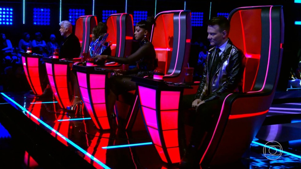 Técnicos no The Voice Brasil — Foto: gshow