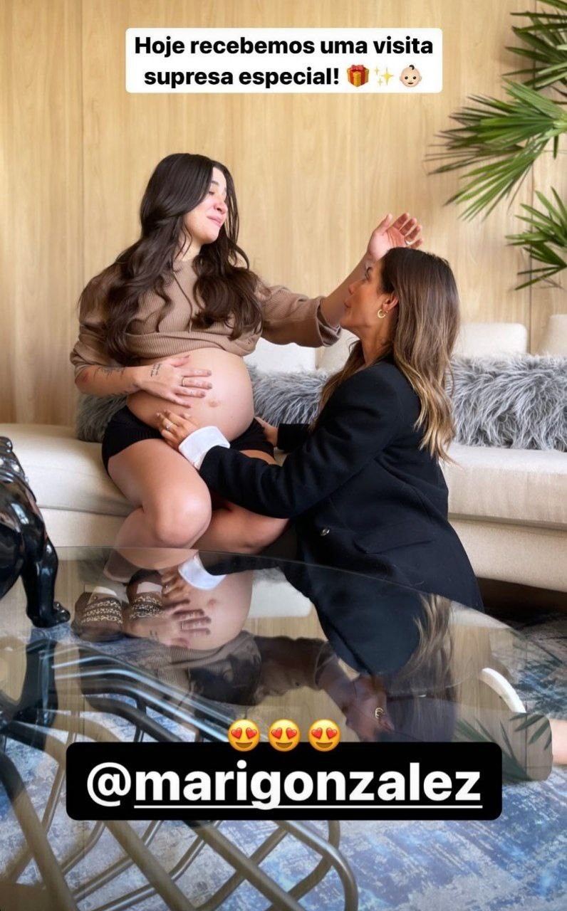 Mari Gonzales faz surpresa para Bianca Andrade (Foto: Reprodução/Instagram)