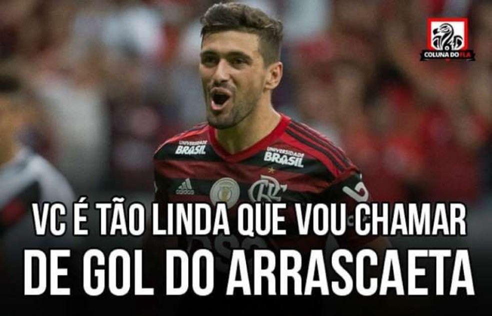 Arrascaeta marcou o primeiro gol do Flamengo no Mundial — Foto: Reprodução