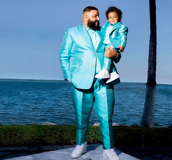 O DJ Khaled com o filho (Foto: Instagram)
