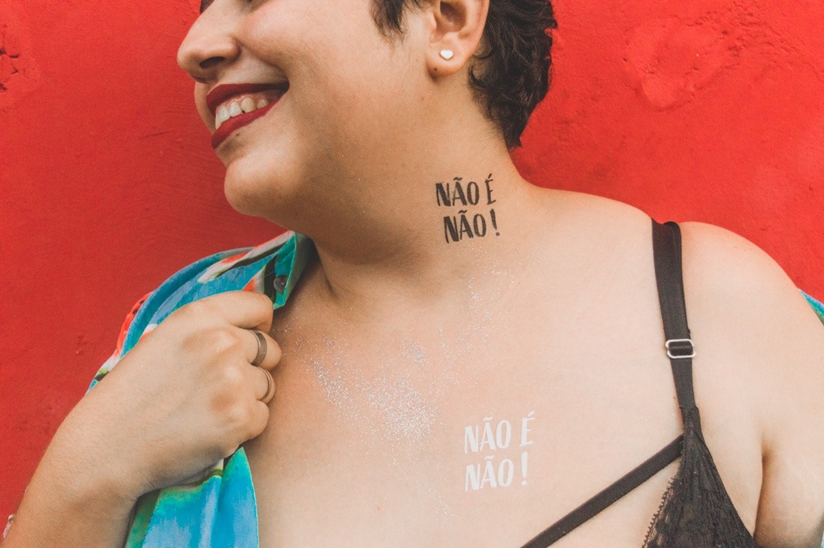 Apcalypse onde condena brinca tatuagem e pirsing Coletivo De Mulheres De Combate Ao Assedio Preve Distribuicao De 30 Mil Tatuagens No Carnaval Nao E Nao Carnaval 2019 Na Bahia G1