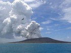 Erupção vulcânica em Tonga cria nova ilha no arquipélago da Polinésia