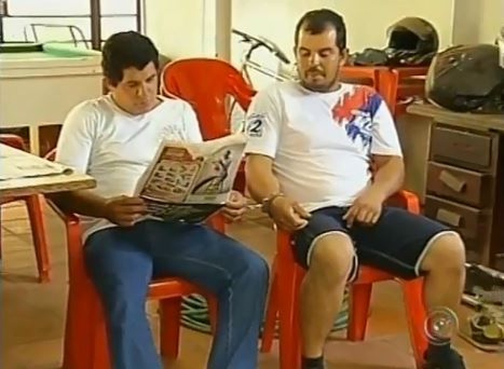 Os irmãos Cristiano e Adriano Aparecido Augusto foram presos em 2012, mais de quatro anos após o crime — Foto: TV TEM/Reprodução/Arquivo